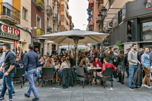El ocio español, cultura de terraza